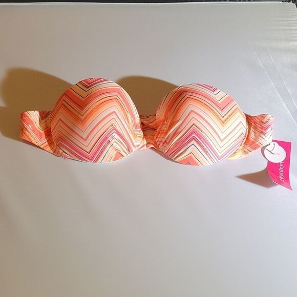 BRAND NEW XHILARATION WOMEN"S PUSH UP SWIMSUITS BIKINI BRA - Picture 6 of 16